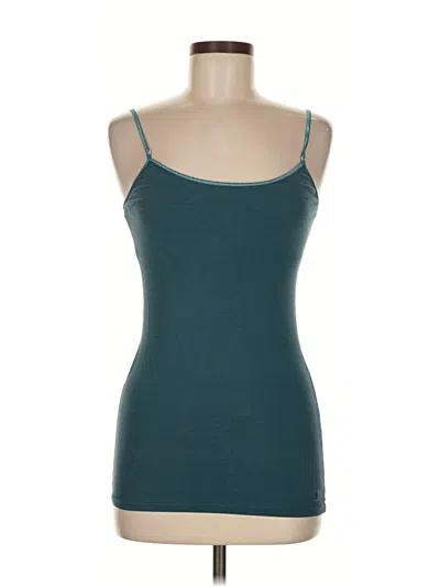 Pre-owned Aéropostale Tank Top Teal Strapless Neckline Tops In Blue