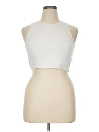 Pre-owned Aéropostale Tank Top White Halter Neckline Tops