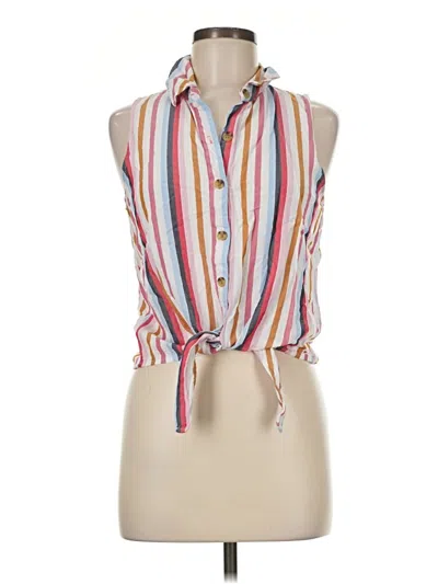 Pre-owned Aéropostale Tank Top White Tie Neck Tops