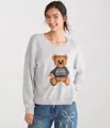 Aéropostale Teddy Bear Crew Sweater In Multi