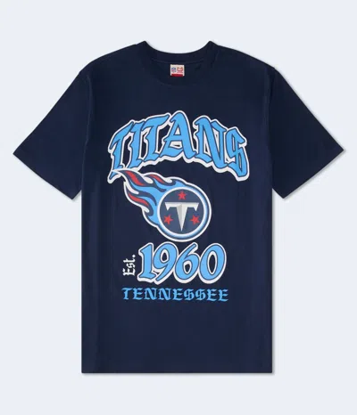 Aéropostale Tennessee Titans Helmet Relaxed Graphic Tee In Blue