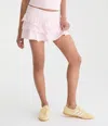 Aéropostale Thin Stripe Knit Ruffle Skort In Multi