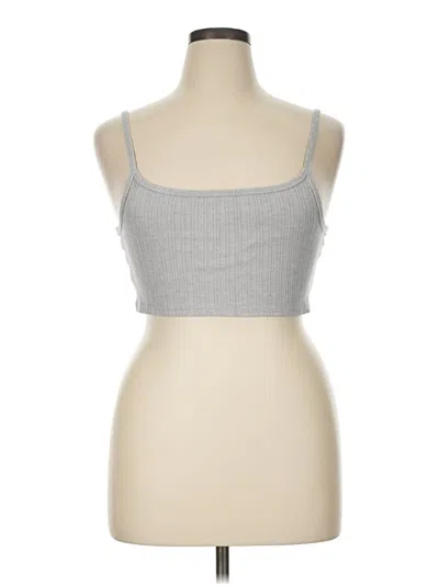 Pre-owned Aéropostale Tube Top Silver Strapless Neckline Tops