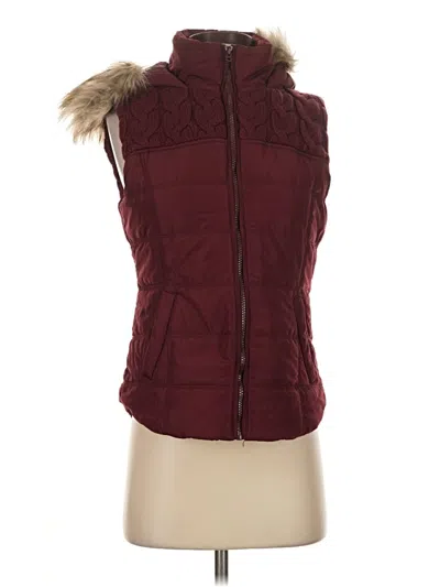 Pre-owned Aéropostale Vest In Burgundy