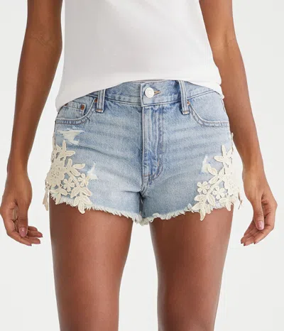 Aéropostale Vintage High-rise Denim Shorty Shorts In Multi