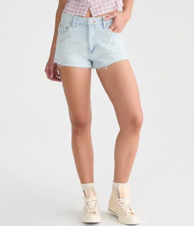 Aéropostale Vintage High-rise Denim Shorty Shorts In Multi