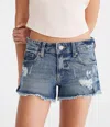 Aéropostale Vintage Low-rise Denim Shorty Shorts In Multi