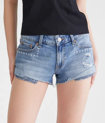 Aéropostale Vintage Low-rise Denim Shorty Shorts In Multi