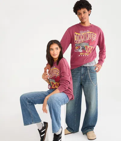 Aéropostale Washington Commanders Stadium Crew Sweatshirt In Blue