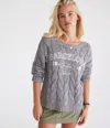 Aéropostale Wear 2 Ways Barcelona Oversized Sweater In Multi