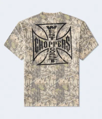 Aéropostale West Coast Choppers Forest Camo Graphic Tee In Multi