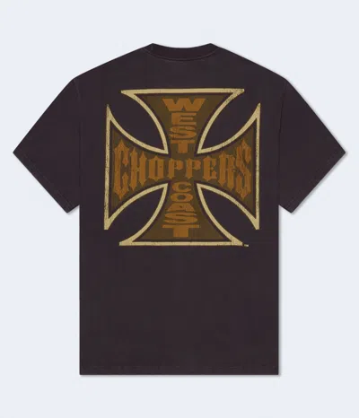 Aéropostale West Coast Choppers Relaxed Graphic Tee In Black