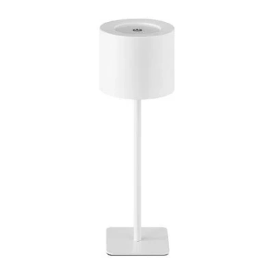 Aéropostale White Stainless Steel Table Lamp In Multi