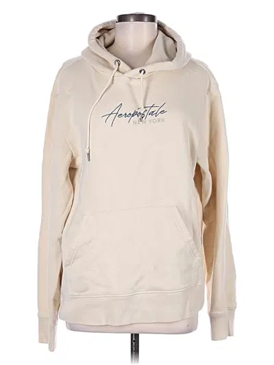 Pre-owned Aéropostale Windbreaker Jacket In Ivory