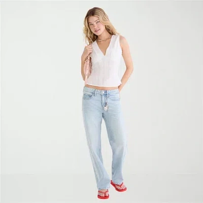 Aéropostale Womens Juniors Baggy Fit Jean In Blue