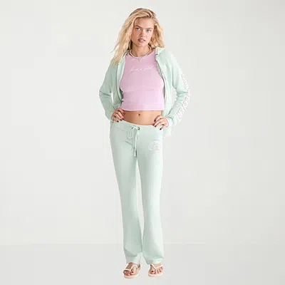 Aéropostale Womens Juniors Bootcut Low Rise Fleece Sweatpant In Green