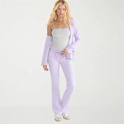 Aéropostale Womens Juniors Bootcut Low Rise Sweatpant In Purple