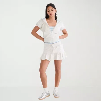 Aéropostale Womens Juniors Fleece Skort In Gray