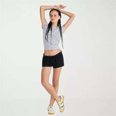 Aéropostale Womens Juniors Pull-on Short In Black