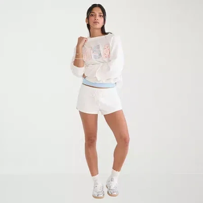 Aéropostale Womens Juniors Pull-on Short In White