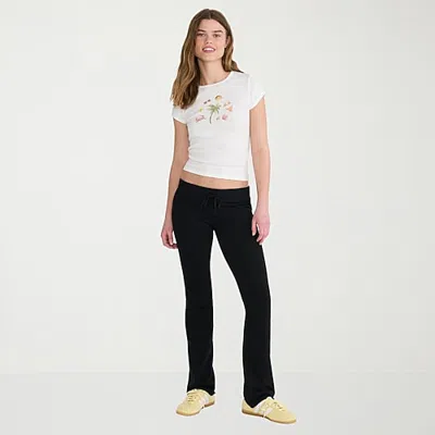 Aéropostale Womens Knit Flare Juniors Full Length Leggings In Black