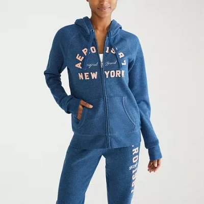Aéropostale Womens Long Sleeve Hoodie In Blue