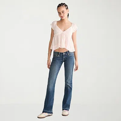 Aéropostale Womens Low Rise Bootcut Jean In Blue