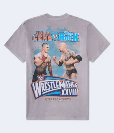 Aéropostale Wwe Wrestlemania 28 Relaxed Graphic Tee In Gray