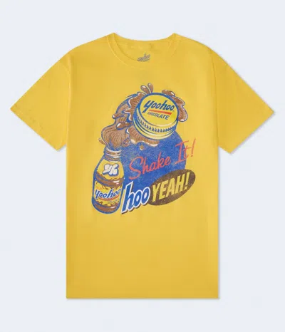 Aéropostale Yoo-hoo Relaxed Graphic Tee In Yellow