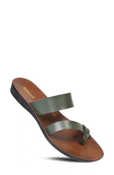 Aerosoft Verona Travel Sandal In Green