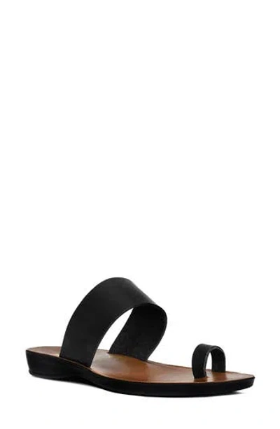 Aerosoft Viewl Vintage Arch Toe Loop Sandal In Black