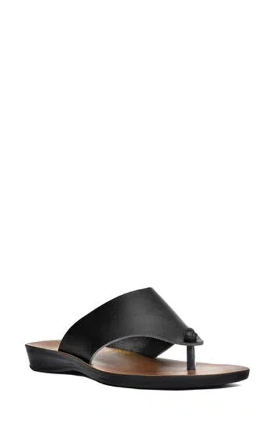 Aerosoft Vintage Arch Thong Sandal In Black