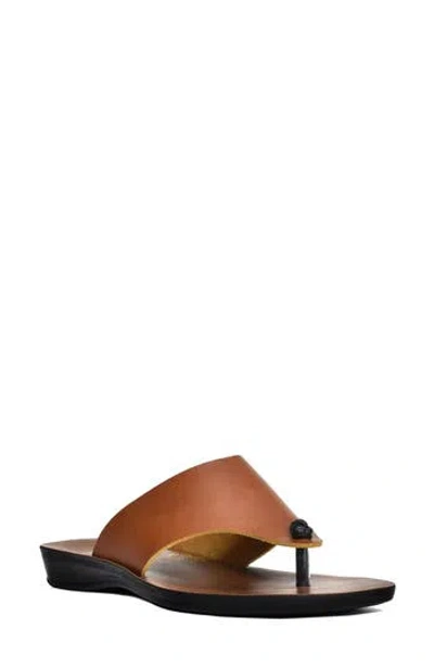 Aerosoft Vintage Arch Thong Sandal In Brown