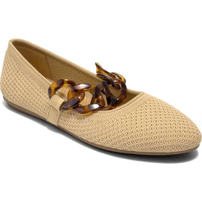 Aerosoles Alanisette Knit Flat In Nude