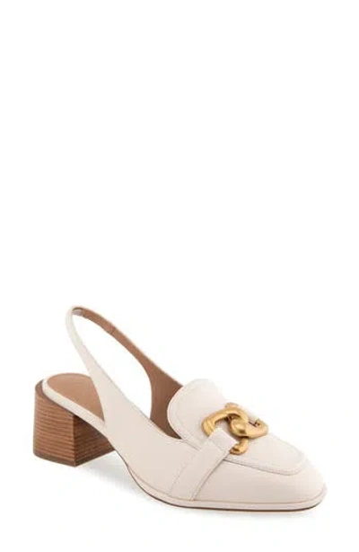 Aerosoles Allure Slingback Pump In Eggnog Leather