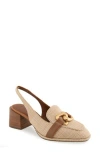 Aerosoles Allure Slingback Pump In Natural Raffia