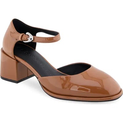 Aerosoles Alma Pump In Tan Patent Smooth Faux Leather - Polyure