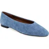 Aerosoles Amelie Ballet Flat In Blue Jean Denim Suede