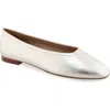 Aerosoles Amelie Ballet Flat In Soft Gold Leather
