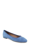 Aerosoles Arena Ballet Flat In Blue Jean Suede