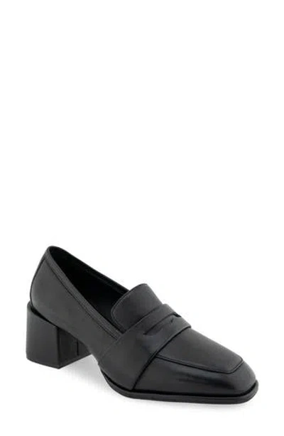 Aerosoles Arnett Penny Pump In Black Smooth Faux