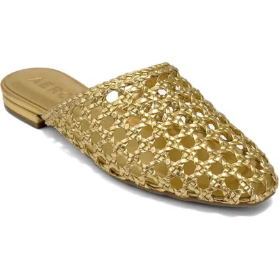 Aerosoles Assia Woven Mule In Gold