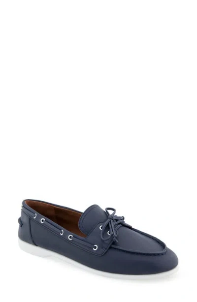 Aerosoles Barita Loafer In Navy Leather/white
