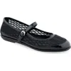 Aerosoles Baylee Mesh Mary Jane Flat In Black Mesh Fabric
