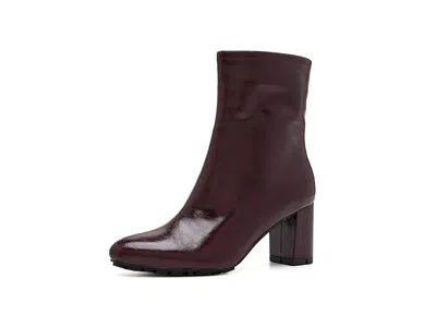 Aerosoles Baylor Women's Boots Fig Faux Glazed Kid: 9 B - Medium, Faux Leather