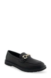 Aerosoles Beckett Horsebit Loafer In Black Pebbled Faux Leather