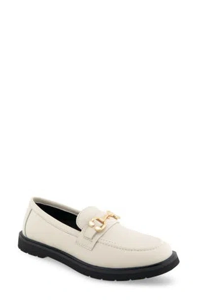 Aerosoles Beckett Horsebit Loafer In Eggnog Pebbled
