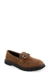 Aerosoles Beckett Horsebit Loafer In Tobacco Faux Suede