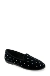 Aerosoles Betunia Quilted Loafer In Black Quilted Velvet