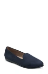 Aerosoles Betunia Smoking Slipper In Navy Faux